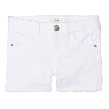 Name It girls jeans shorts in white 116