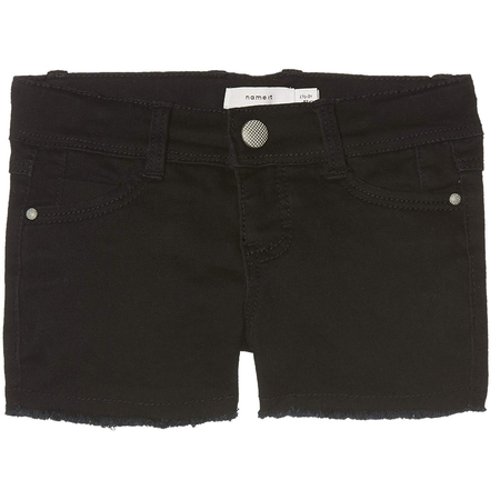Name It Mdchen Jeans Shorts in schwarz 98