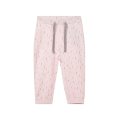 Name It girls organic cotton baby trousers in pink