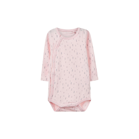 Name It Baby Wickelbody rosa mit Allover-Print 50