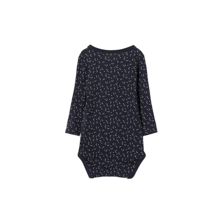 Name It baby body dark blue with allover print 50