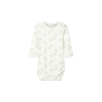 Name It Unisex Body wei&szlig; mit Allover-Elefantenprint 50