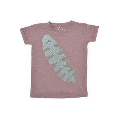 T-shirt Name It en coton biologique violet avec imprim