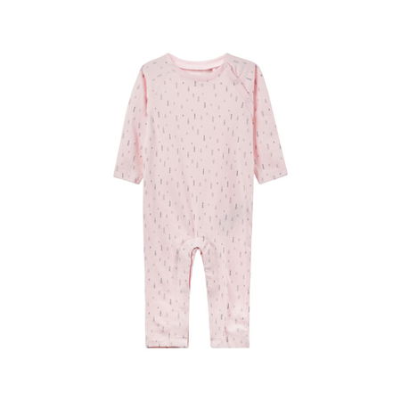 Name It unisex one-piece suit in pink organic cotton