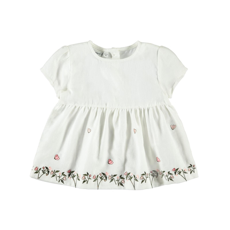 Name It girls blouse with flower embroidery 110