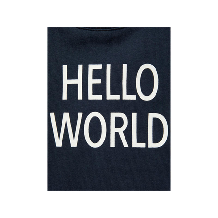 Name It Mdchen Shirt Print Hello World blau