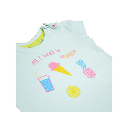 Lemon Beret Baby T-Shirt All I need is in green 68