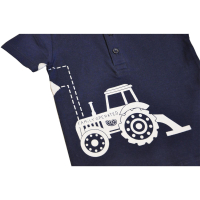 Polo Shirt " Tractor " in dark blue by Lemon Beret