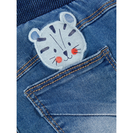 Pantaloni jeans da bambino Name It con patch Tiger