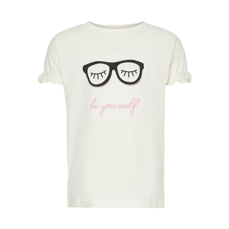 Name It Lashes organic cotton t-shirt in white 98