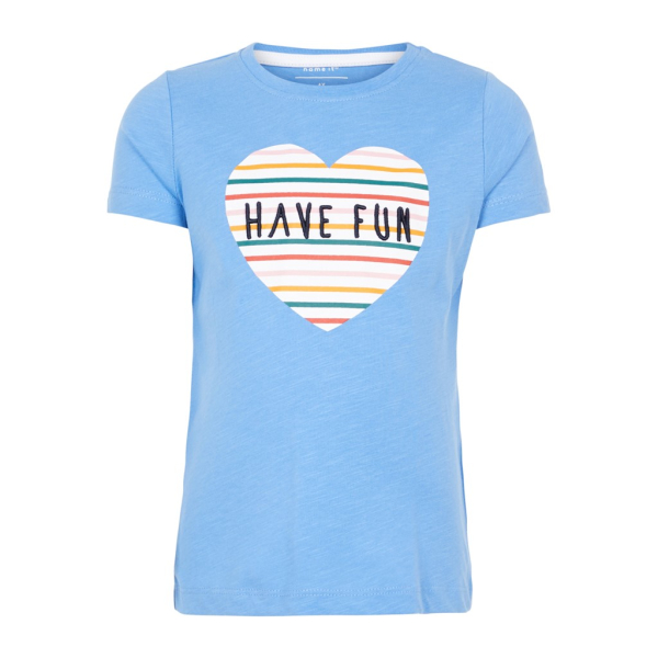 Name It girls T-shirt with "HAVE FUN" print 110