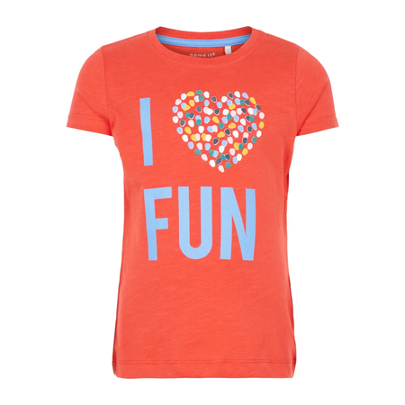 Name It girls T-shirt with FUN graphic print 92