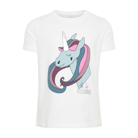 Name It girls short sleeve shirt with unicorn print 92