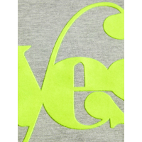 Name It M&auml;dchen T-Shirt Neon Buchstabenprint grau 122-128