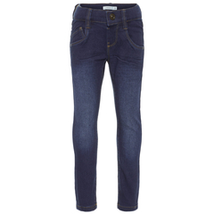 Name It Jungen Slim Fit Stretch-Jeans im Used-Look