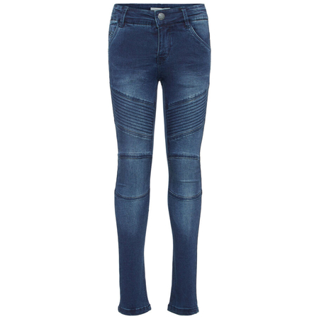 Name It girls jeans with decorative stitching stretch denim