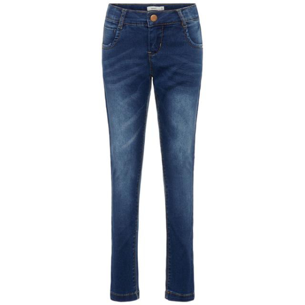 Name It Mädchen Super-Stretch-Jeans im Used-Look 134