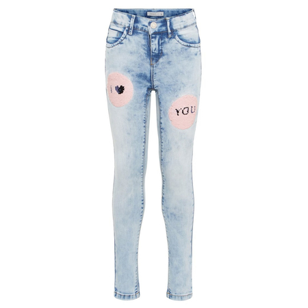Name It Jeans mit Wendepailletten in Skinny Fit