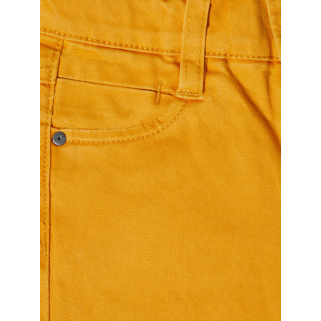 Name It boys stretch trousers with twill weave in yellow 74