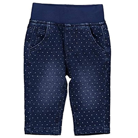 Pantalones de algodn azul Seven unisex para bebs con puntos