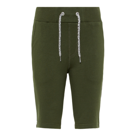Name It boys fabric bermuda knee-length in green 110
