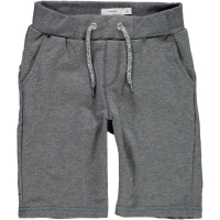 Name It Jungen Stoff-Bermuda knielang in grau 140