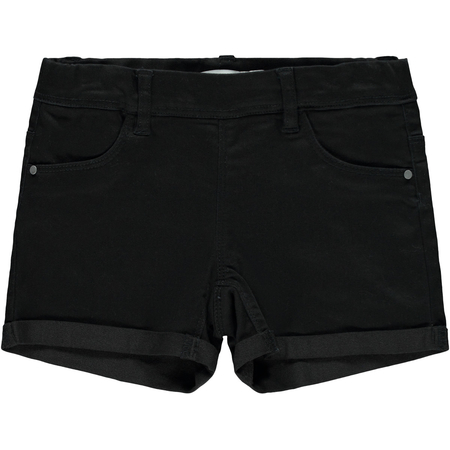 Name It girls pull-on shorts in slim fit black