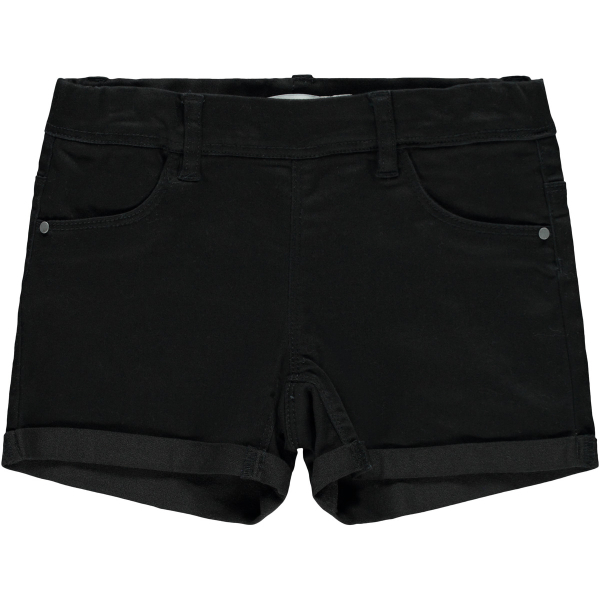 Name It Mädchen Pull-on-Shorts in Slim Fit schwarz 110