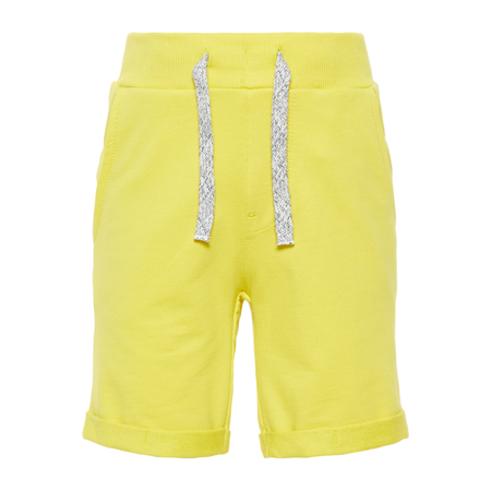 Name It boys cotton shorts with drawstring yellow