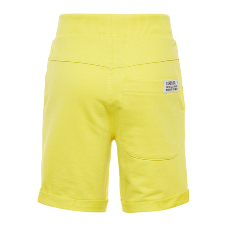 Name It boys cotton shorts with drawstring yellow 158