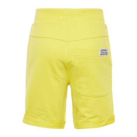 Name It Jungen Baumwoll-Shorts mit Kordelzug gelb 158