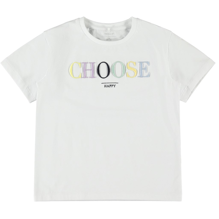Name It girls T-shirt Choose Happy print