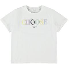 Name It Mdchen T-Shirt Choose Happy Print