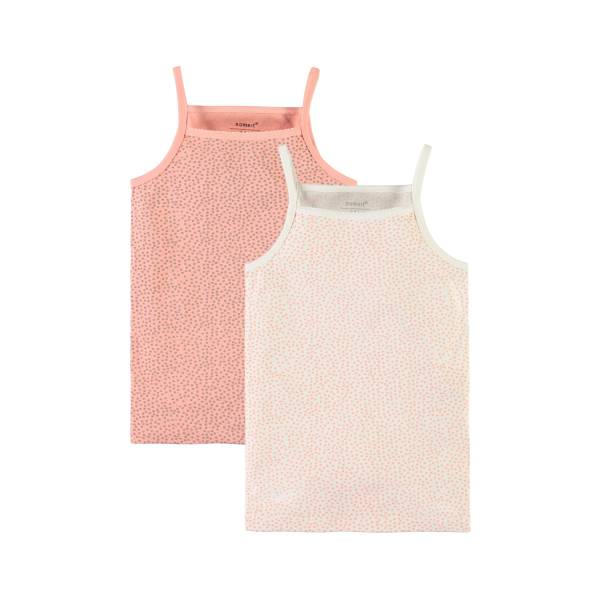 NAME IT 2-pack undershirts / tank tops in rose / white 146-152