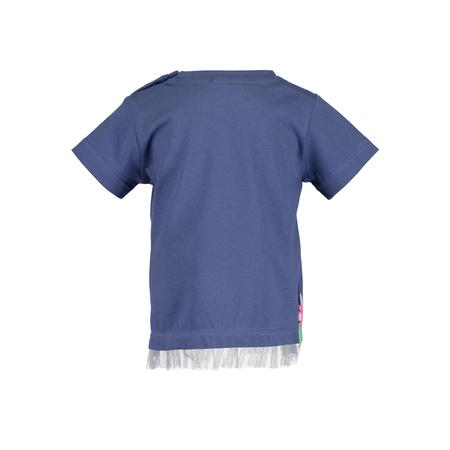 Blue Seven baby meisjes t-shirt Kikker in blauw