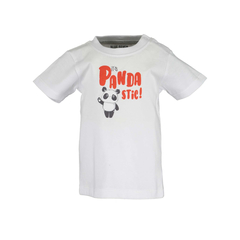 Blue Seven T-shirt unisexe avec imprim Panda blanc