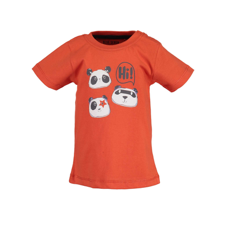Maglietta unisex Blue Seven con stampa Panda arancione