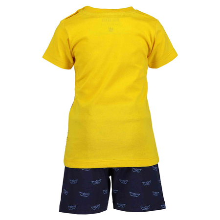 Blue Seven Baby Set Shorts and T-Shirt yellow/blue