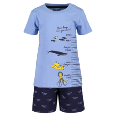 Blue Seven baby set with shorts and t-shirt in blue
