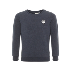 Name It Mdchen Pullover Crew-Neck-Style in blau