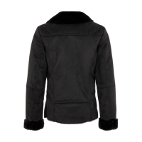 Name It girls aviator jacket in black 158-164