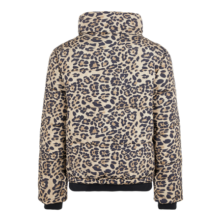 Name It Girls Quilted Jacket with Leopard Print