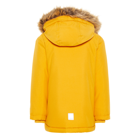 Name It boys parka padded with hood in yellow 92