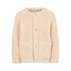 Name It girls teddy jacket with press stud placket