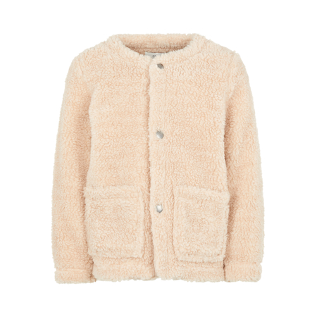 Name It girls teddy jacket with press stud placket 80