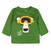 Lemon Beret unisex sweatshirt with appliqué blue