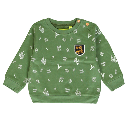 Lemon Beret sweatshirt with all-over print in green 68