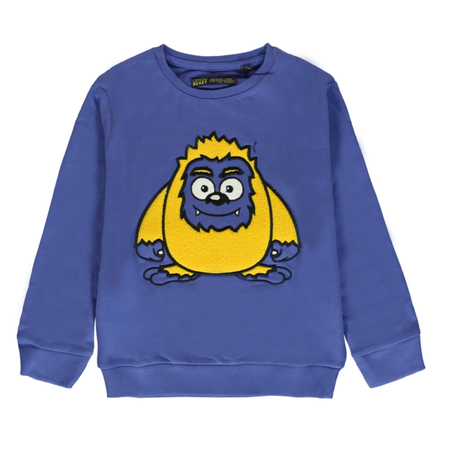 Lemon Beret Jungen Pullover mit Monster-Print blau
