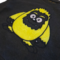 Lemon Beret Jungen Pullover mit Monster-Print grau