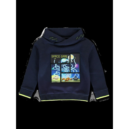 Lemon Beret boys jumper in blue with graphic print 128